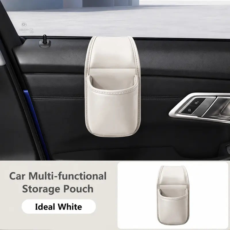 2PCS Car Phone Storage Pocket – Slim Organizer for Phones, Keys & Cards