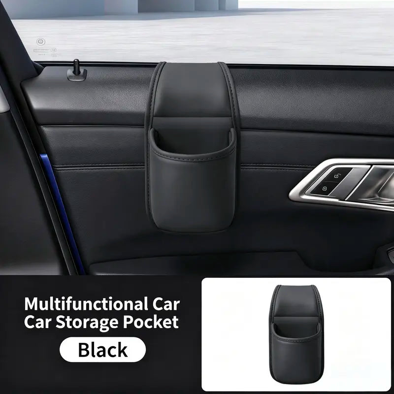 2PCS Car Phone Storage Pocket – Slim Organizer for Phones, Keys & Cards
